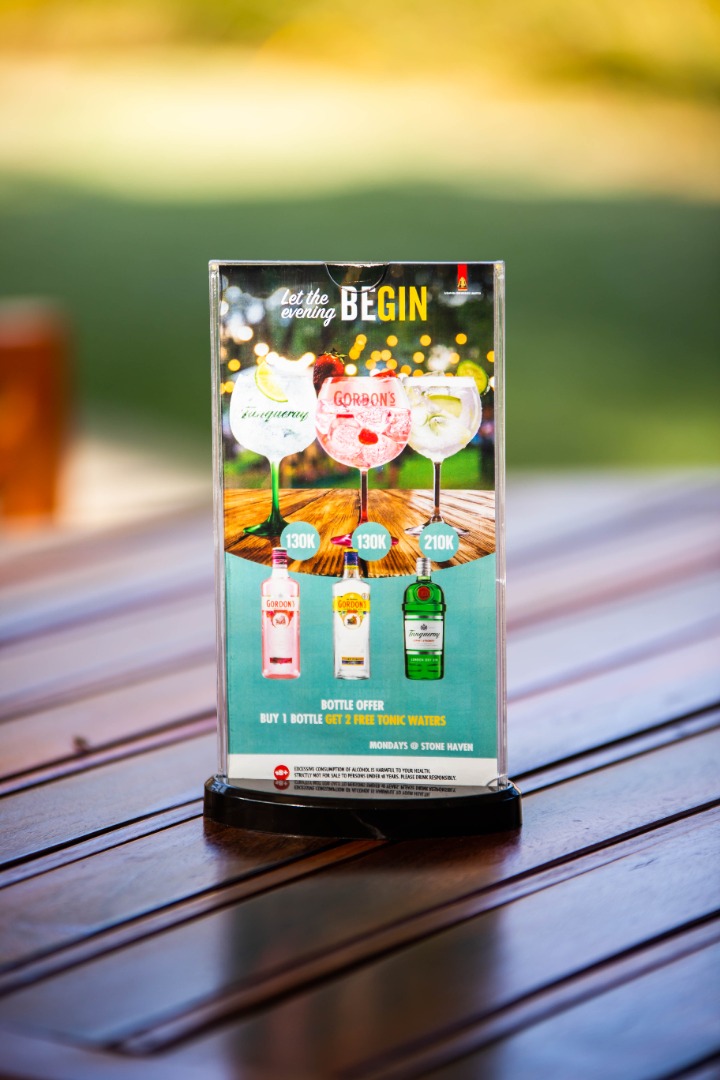 Let the Evening Be Gin Table Talker