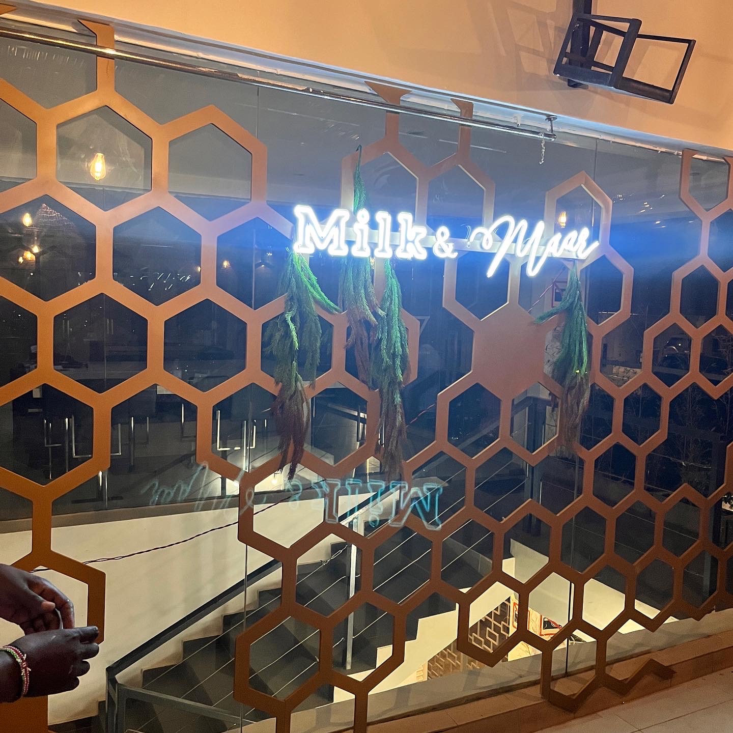 Milk and Maar Neon Signage