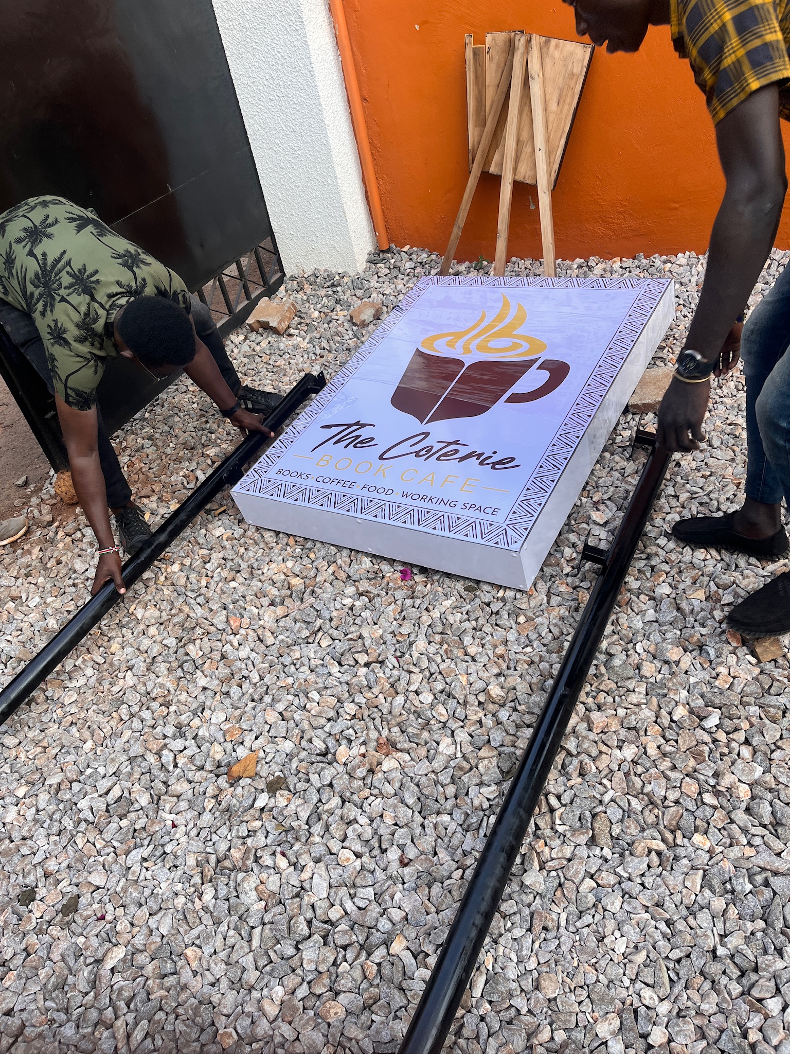 The Coteri Book Cafe Signage