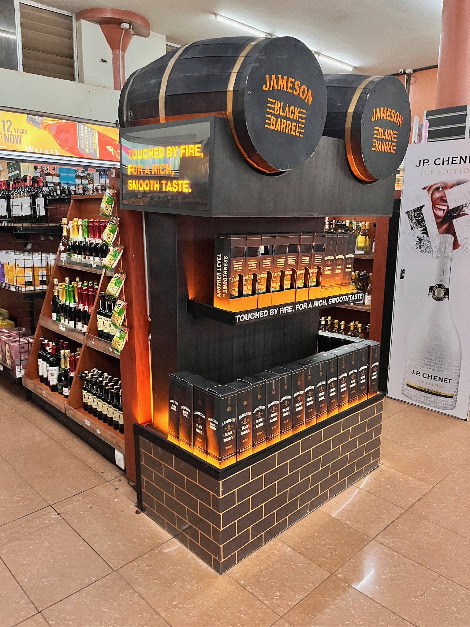 Jameson Black Barrel Supermarket Gondola