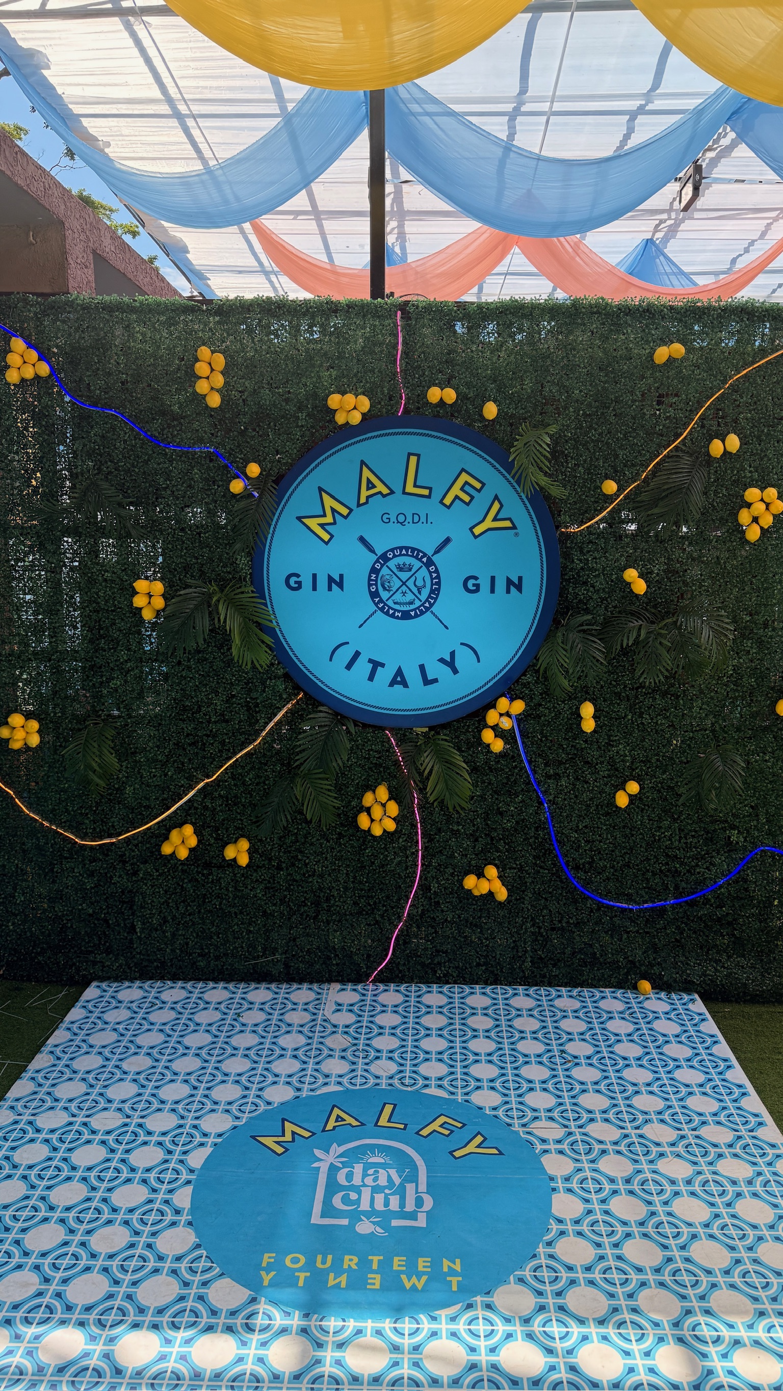 Malfy Day Club Photobooth